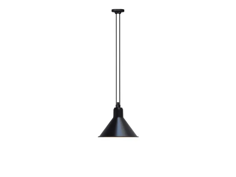 Lampe Gras 322 L hanglamp, conisch, zwart – DCW - Woonkamer - Metaal de DCW éditions – photo du produit