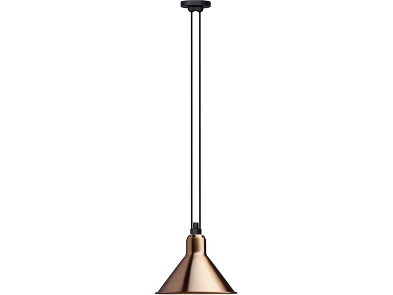 Lampe Gras 322 L hanglamp, koper/wit – DCW - Woonkamer - Metaal by DCW éditions – product photo