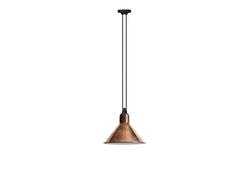 Lampe Gras 322 L hanglamp, koper/wit – DCW - Woonkamer - Metaal van DCW éditions – productfoto