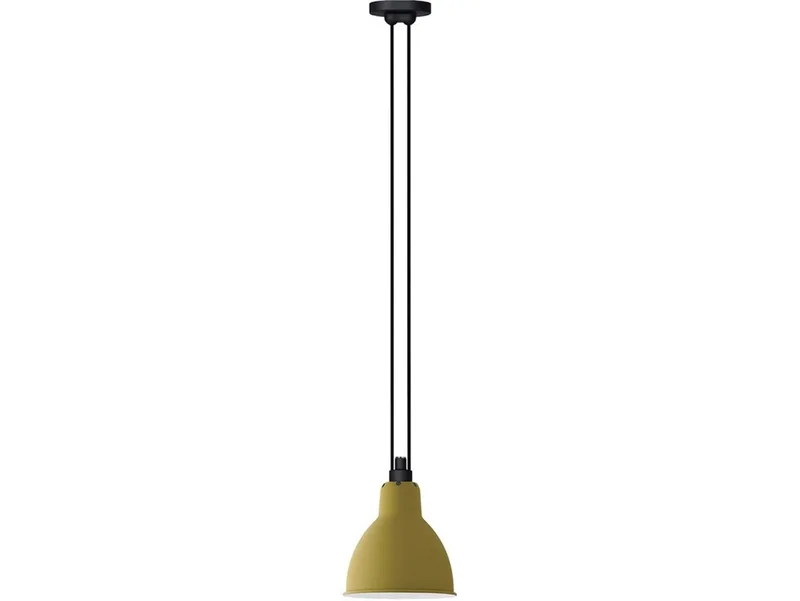 Lampe Gras 322 L hanglamp, rond, geel – DCW - Woonkamer - Metaal by DCW éditions – product photo