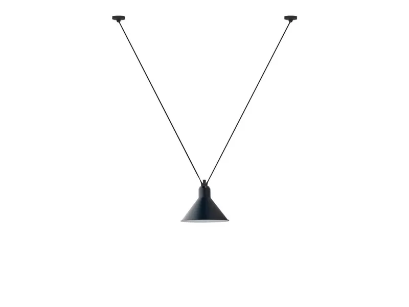 Lampe Gras 323 L hanglamp, blauw - DCW - Woonkamer - Metaal by DCW éditions – product photo
