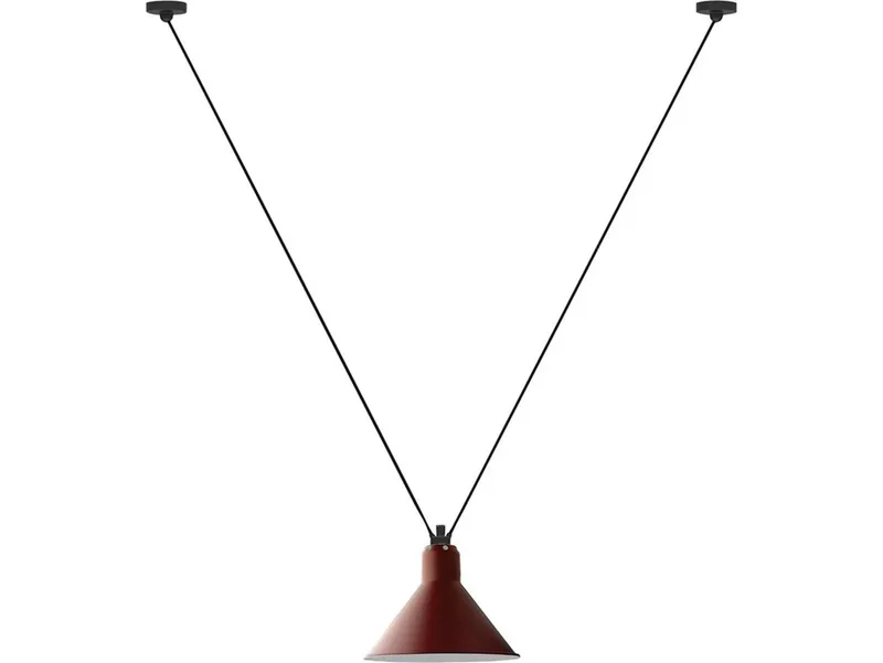 Lampe Gras 323 L hanglamp, conisch, rood – DCW - Woonkamer - Metaal by DCW éditions – product photo