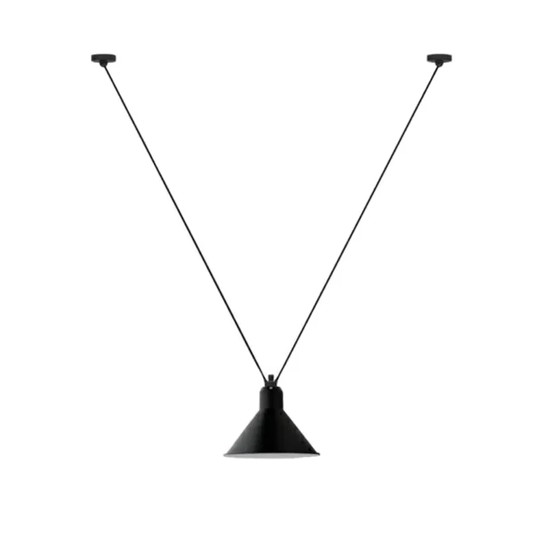 Lampe Gras 323 L hanglamp, conisch, zwart – DCW - Woonkamer - Metaal by DCW éditions – product photo