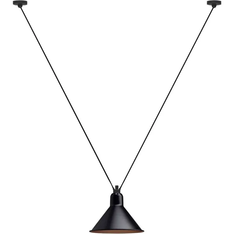 Lampe Gras 323 L hanglamp, conisch, zwart/koper – DCW - Woonkamer - Metaal by DCW éditions – product photo