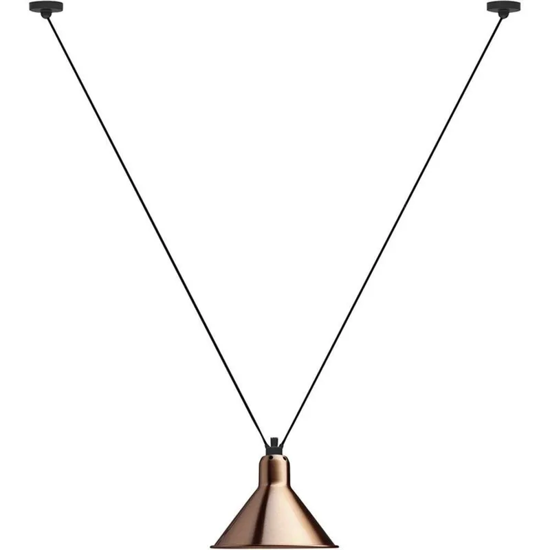 Lampe Gras 323 L hanglamp, conisch, zwart/koper – DCW - Woonkamer - Metaal by DCW éditions – product photo