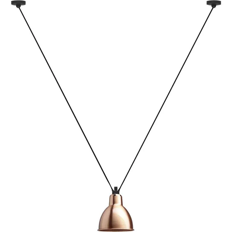 Lampe Gras 323 L hanglamp, rond, koper – DCW - Woonkamer by DCW éditions – product photo