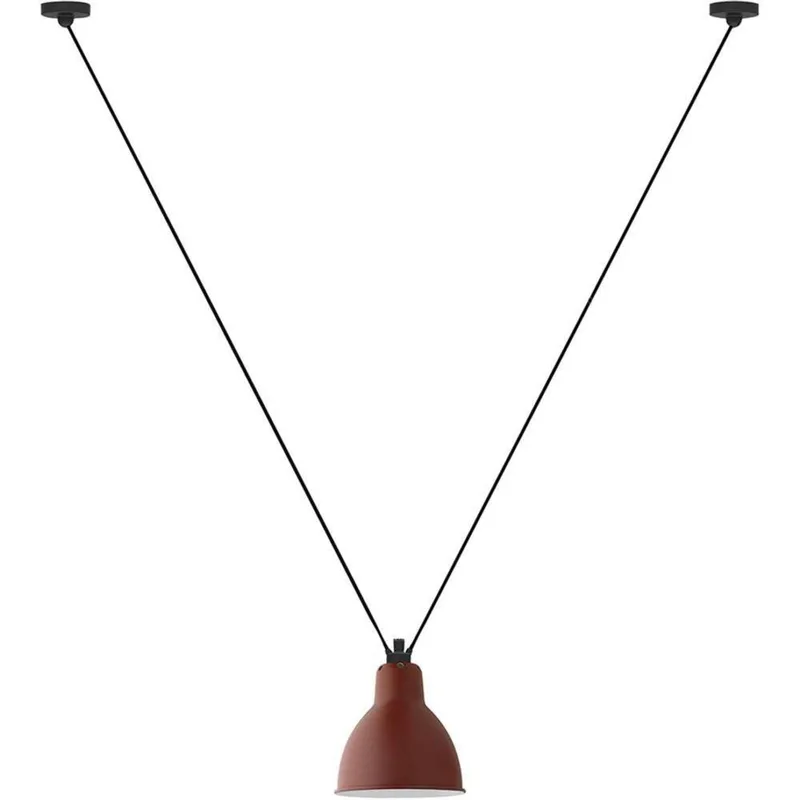 Lampe Gras 323 L hanglamp, rond, rood – DCW - Woonkamer - Metaal by DCW éditions – product photo