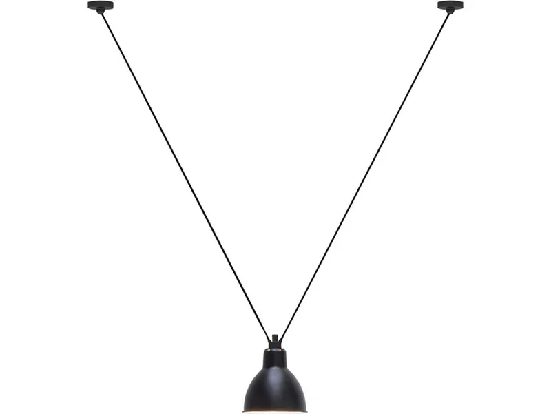 Lampe Gras 323 L hanglamp, rond, zwart – DCW - Woonkamer - Metaal by DCW éditions – product photo