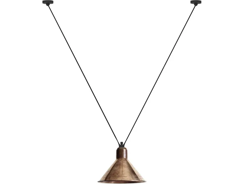 Lampe Gras 323 XL hanglamp, conisch/ruw koper – DCW - Woonkamer by DCW éditions – product photo