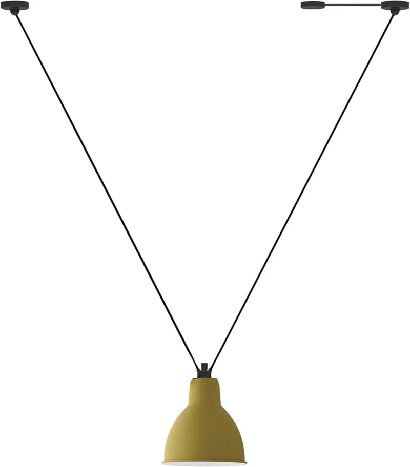Lampe Gras 323 XL hanglamp, rond, geel – DCW - Woonkamer - Metaal fra DCW éditions – produktbillede