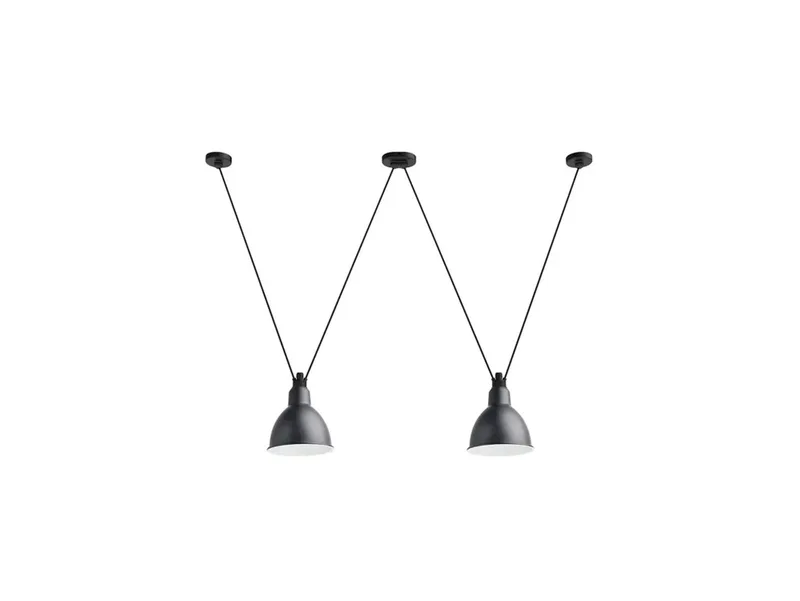 Lampe Gras 324 XL hanglamp, rond, zwart – DCW - Woonkamer - Metaal de DCW éditions – photo du produit