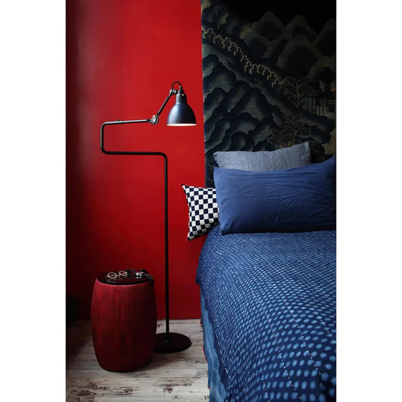 Lampe Gras 411 vloerlamp, blauw – DCW - Woonkamer - Metaal by DCW éditions – product photo