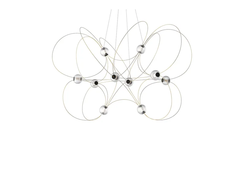 Munari 10 Hanglamp Goud - DCW - Woonkamer - Metaal by DCW éditions – product photo