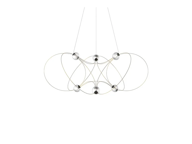 Munari 6 Hanglamp Goud - DCW - Woonkamer - Metaal by DCW éditions – product photo