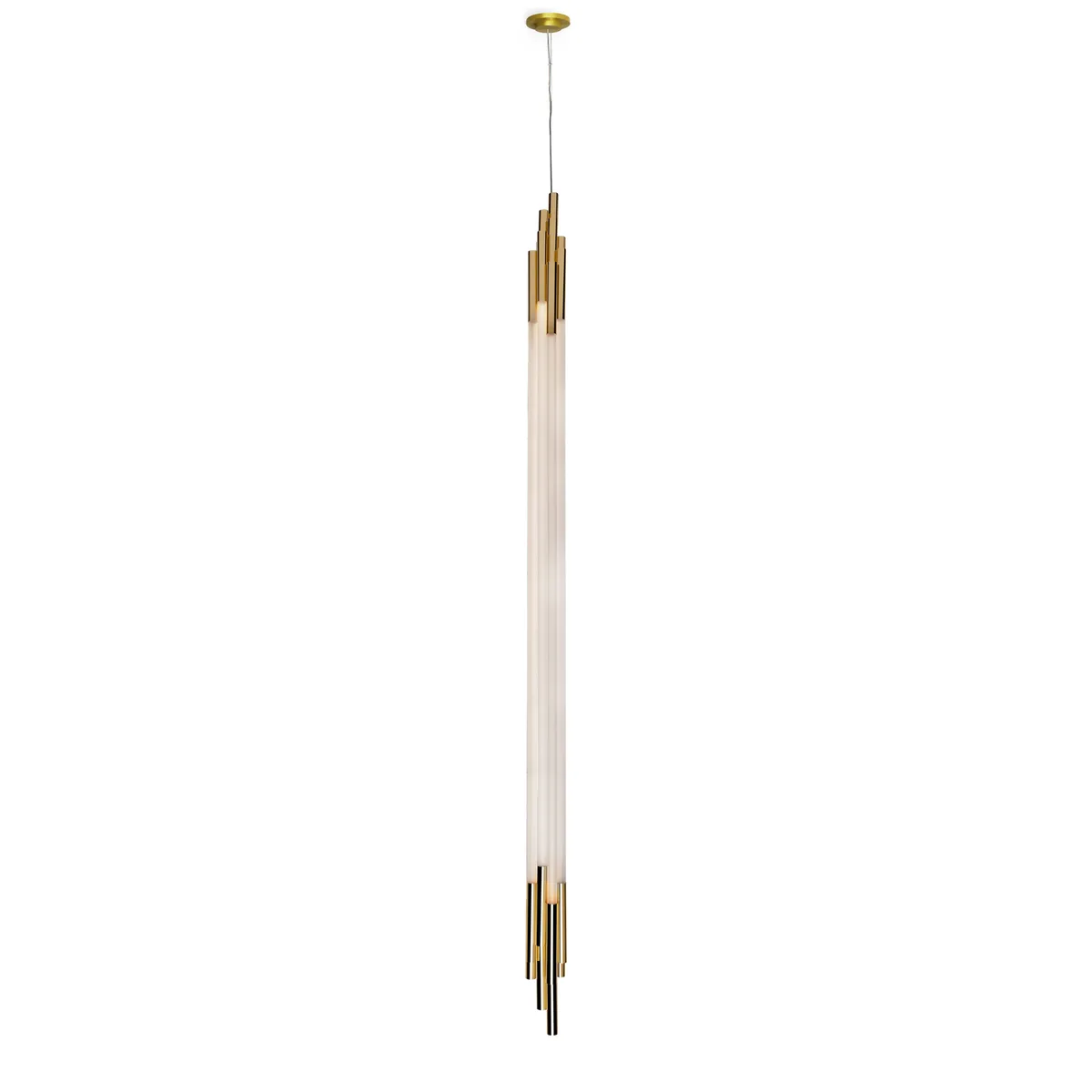Pendelleuchte ORG - Weiß - Opalglas - Designer Sebastian Summa de DCW éditions – photo du produit