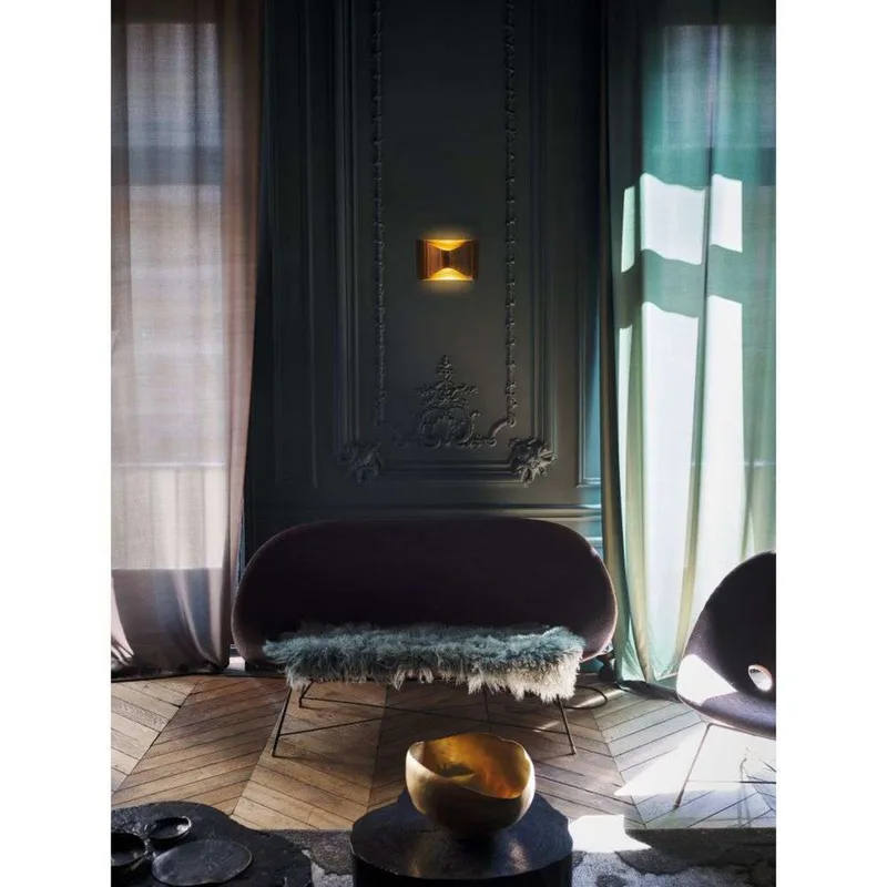 Respiro 23 Wandlamp Gold - DCW - Woonkamer - Aluminium fra DCW éditions – produktbillede