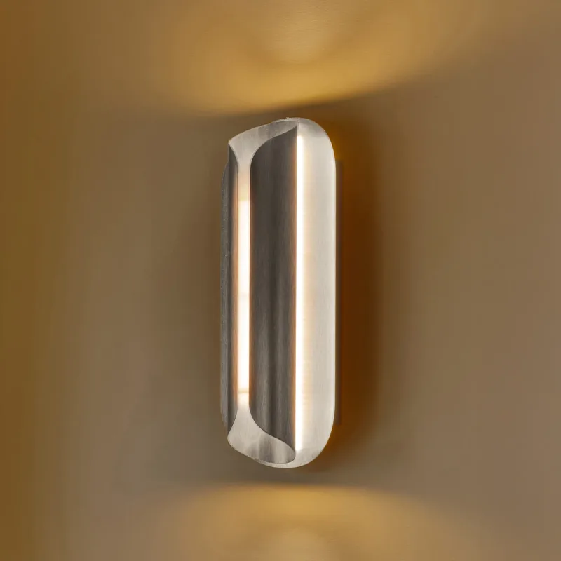 Rosalie LED-Wandleuchte, Höhe 13 cm, nickelfarben - DCW - Flurbereich - Modern - Aluminium by DCW éditions – product photo