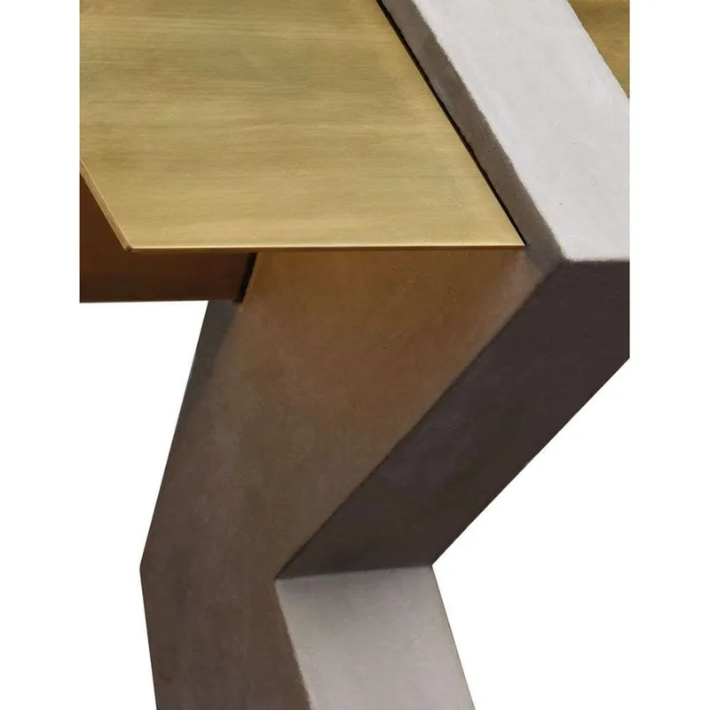 Tau Tafellamp Brass/Concrete - DCW - Slaapkamer - Metaal de DCW éditions – photo du produit