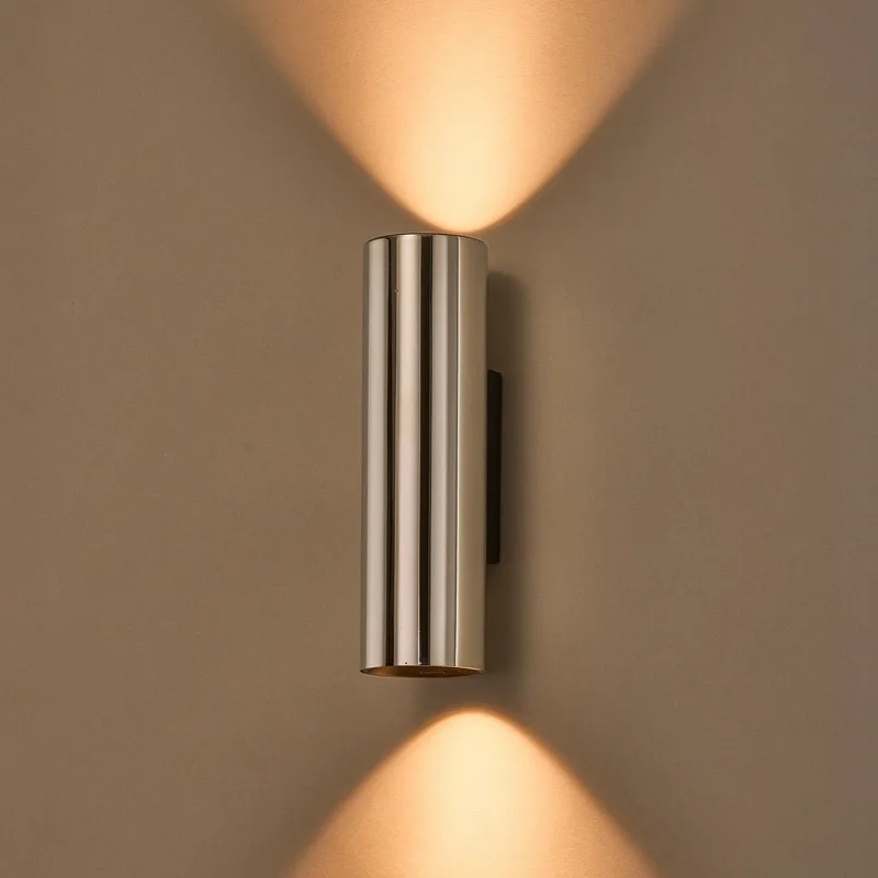 Tobo wandlamp, nikkelkleurig, hoogte 22 cm, 2-lamps - DCW - Woonkamer - Designer - Metaal fra DCW éditions – produktbillede