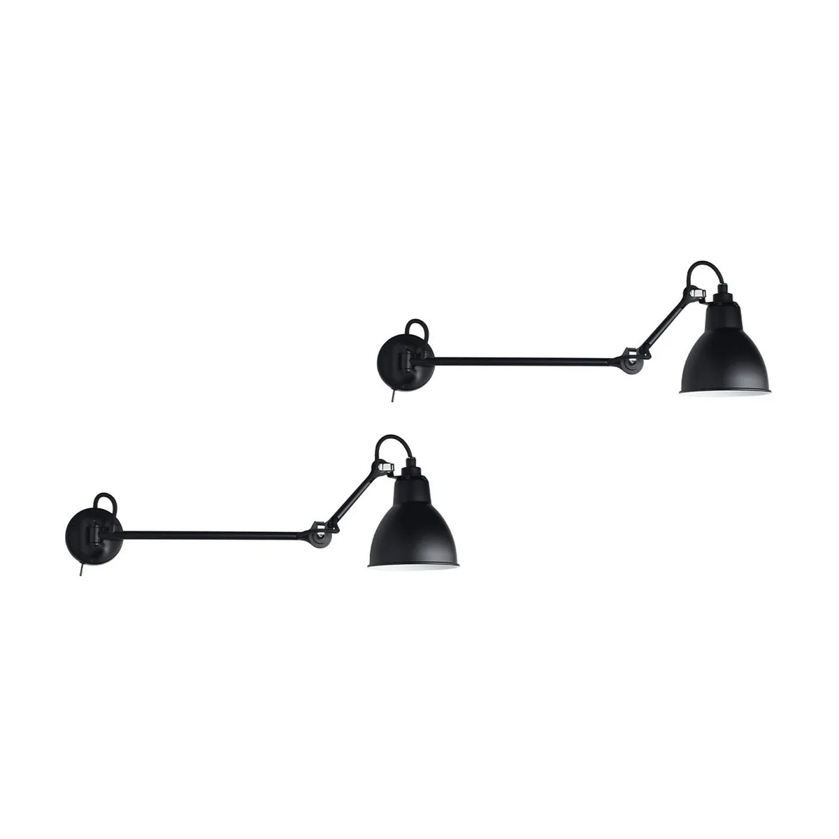 Wandleuchte mit Ausleger Lampes Gras - Schwarz - Stahl - Designer Bernard-Albin Gras de DCW éditions – photo du produit