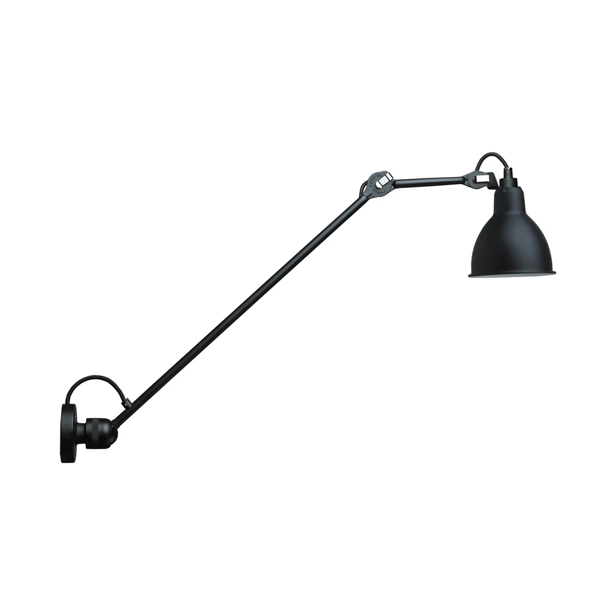 Wandleuchte mit Ausleger Lampes Gras - Schwarz - Stahl - Designer Bernard-Albin Gras de DCW éditions – photo du produit