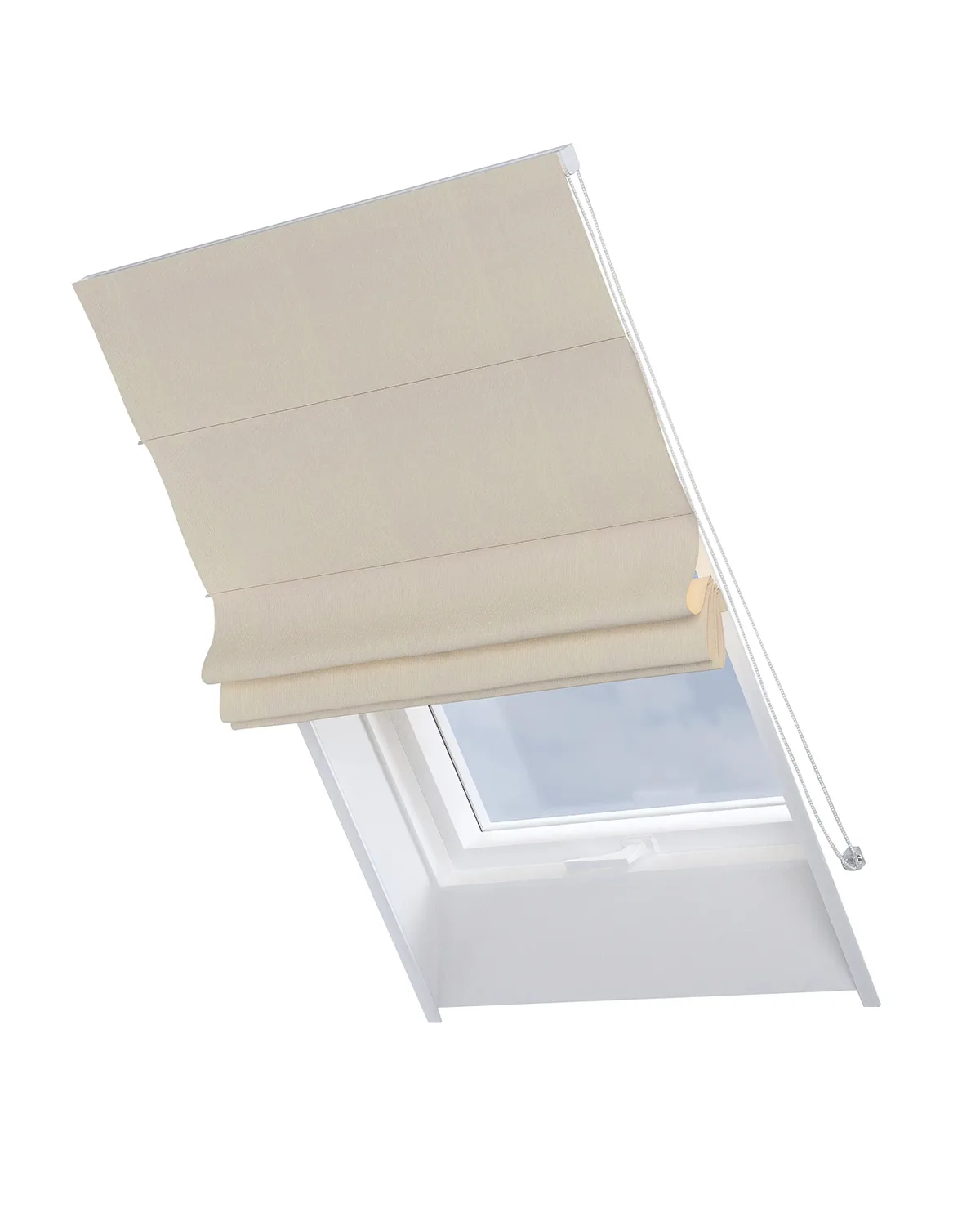 Dachfenster-Raffrollo Rimini Farbe beige Stoff verdunkelnd de Dekoria – photo du produit
