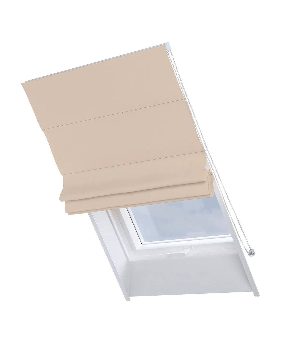 Dachfenster-Raffrollo Rimini Farbe beige Stoff verdunkelnd de Dekoria – photo du produit