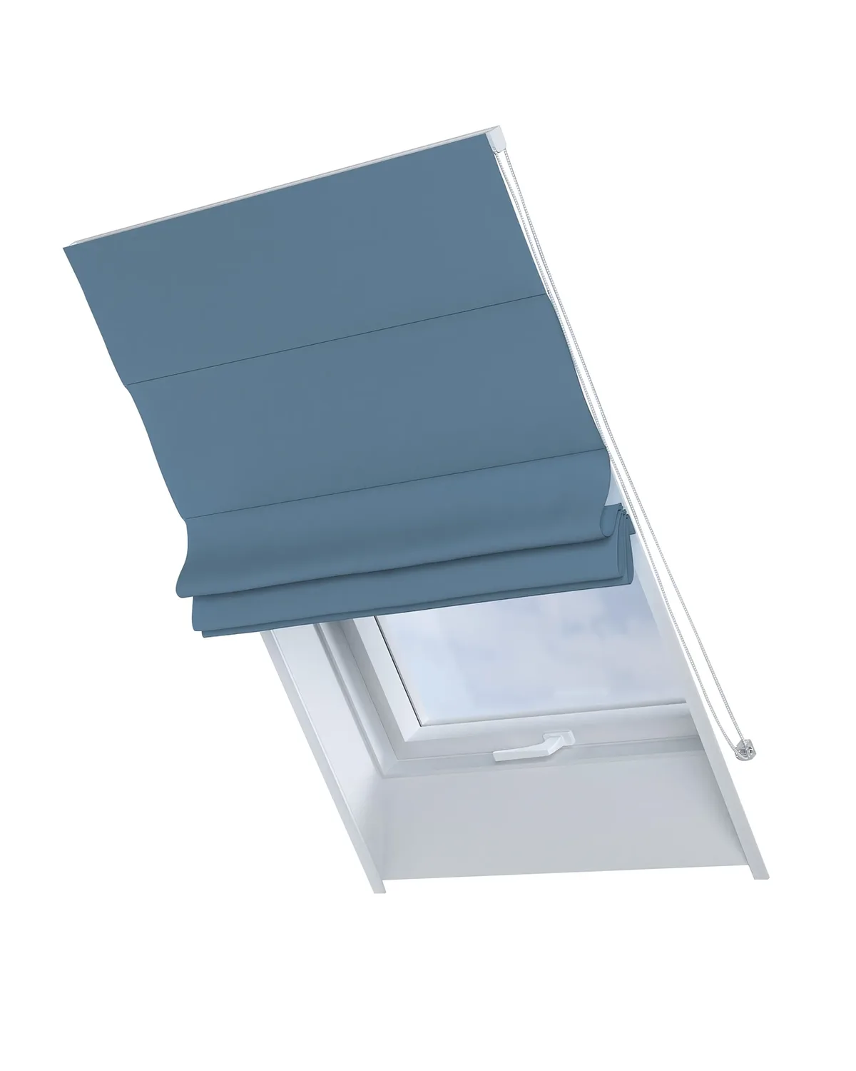 Dachfenster-Raffrollo Rimini Farbe blau Stoff verdunkelnd de Dekoria – photo du produit