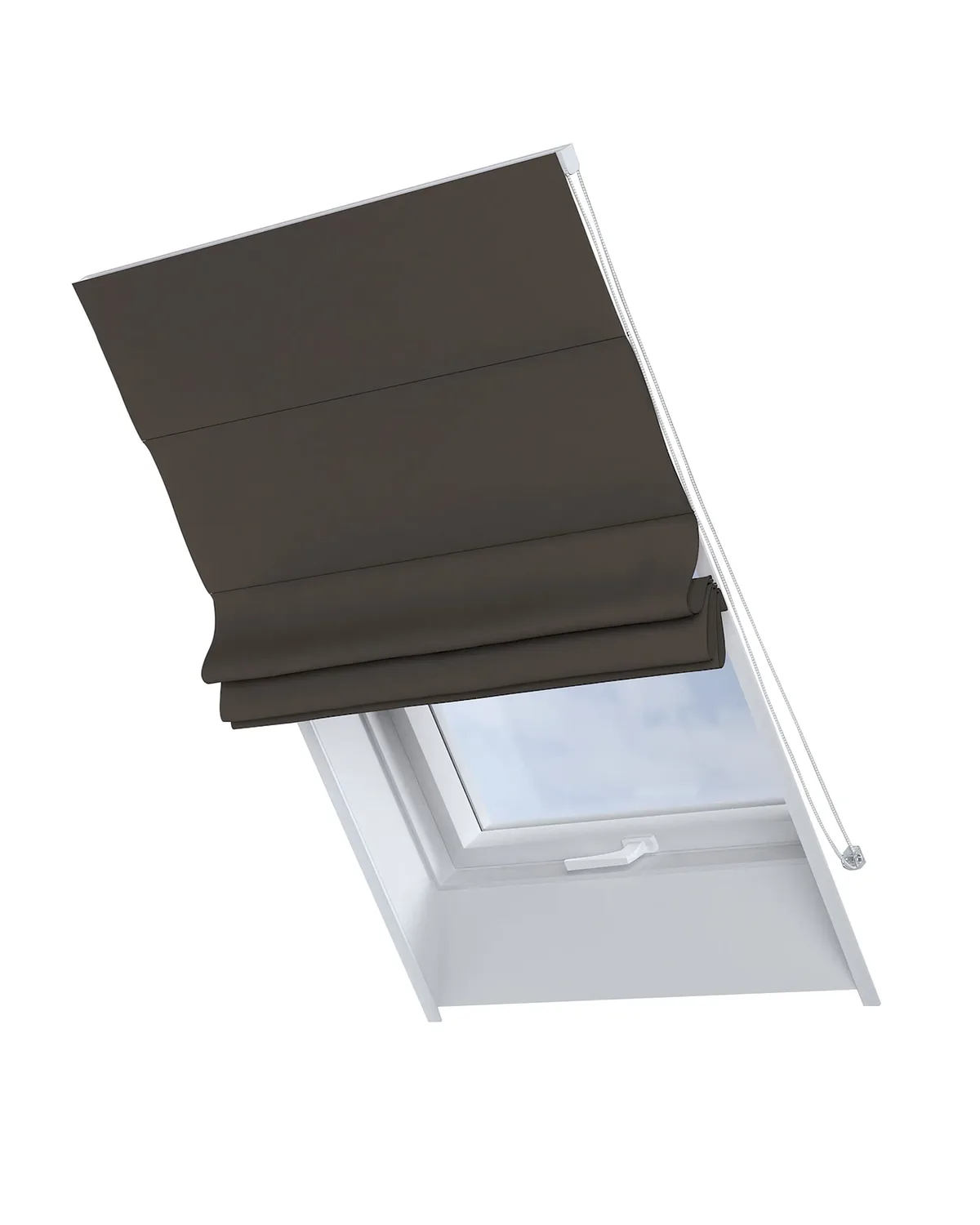 Dachfenster-Raffrollo Rimini Farbe braun Stoff verdunkelnd de Dekoria – photo du produit