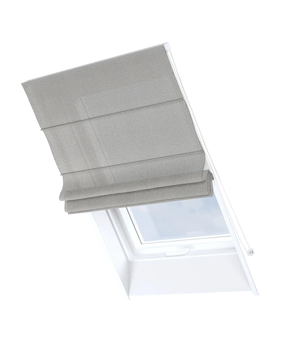 Dachfenster-Raffrollo Rimini Farbe grau Stoff strukturiert de Dekoria – photo du produit