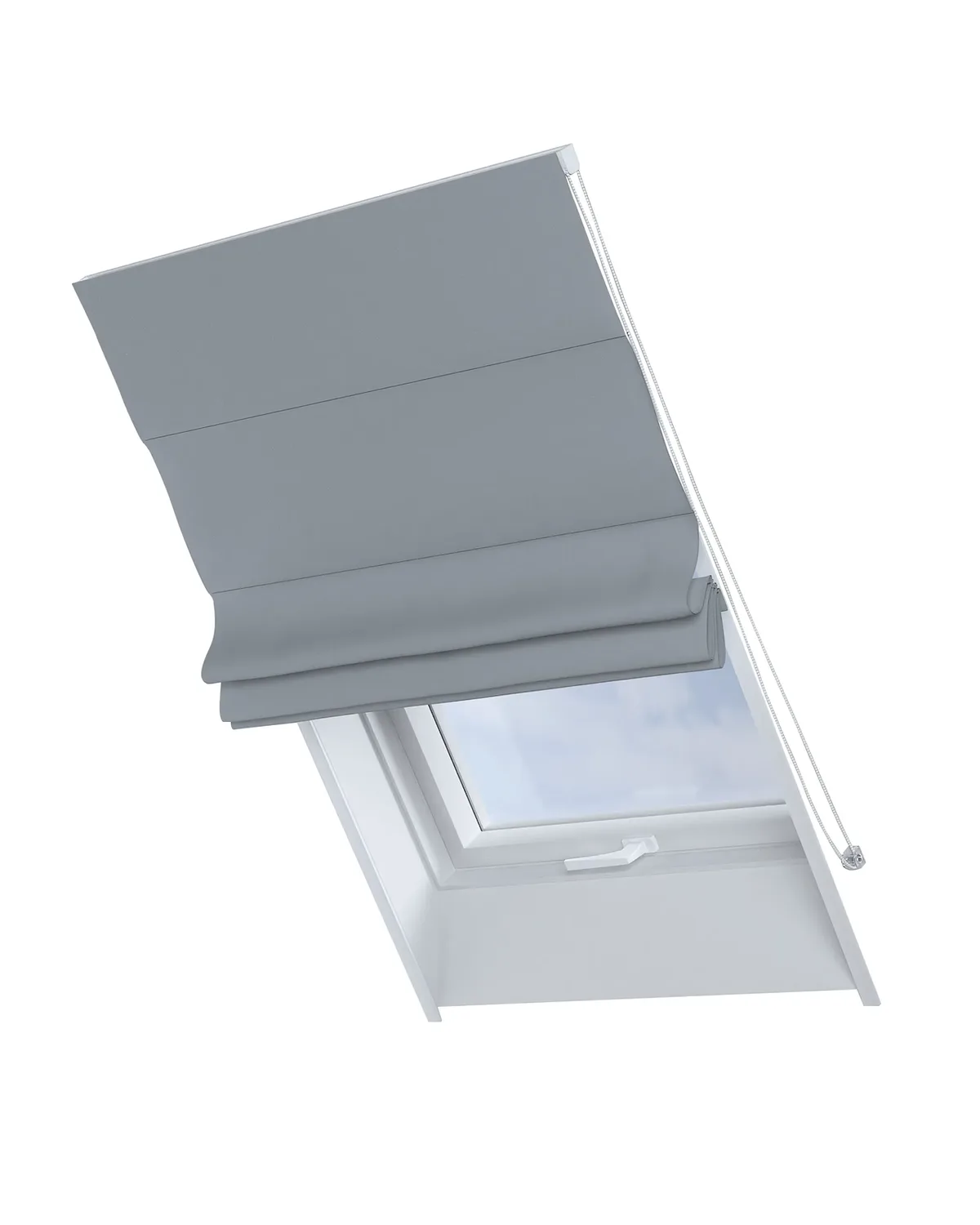 Dachfenster-Raffrollo Rimini Farbe grau Stoff verdunkelnd de Dekoria – photo du produit