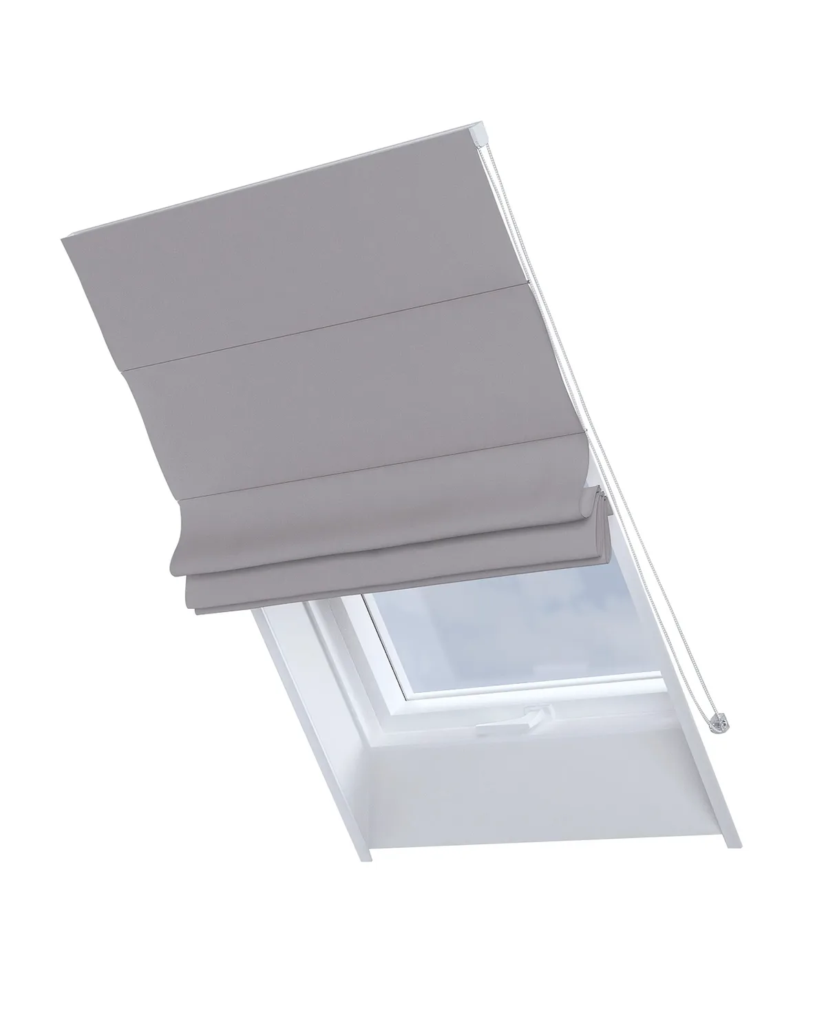Dachfenster-Raffrollo Rimini Farbe grau Stoff verdunkelnd de Dekoria – photo du produit