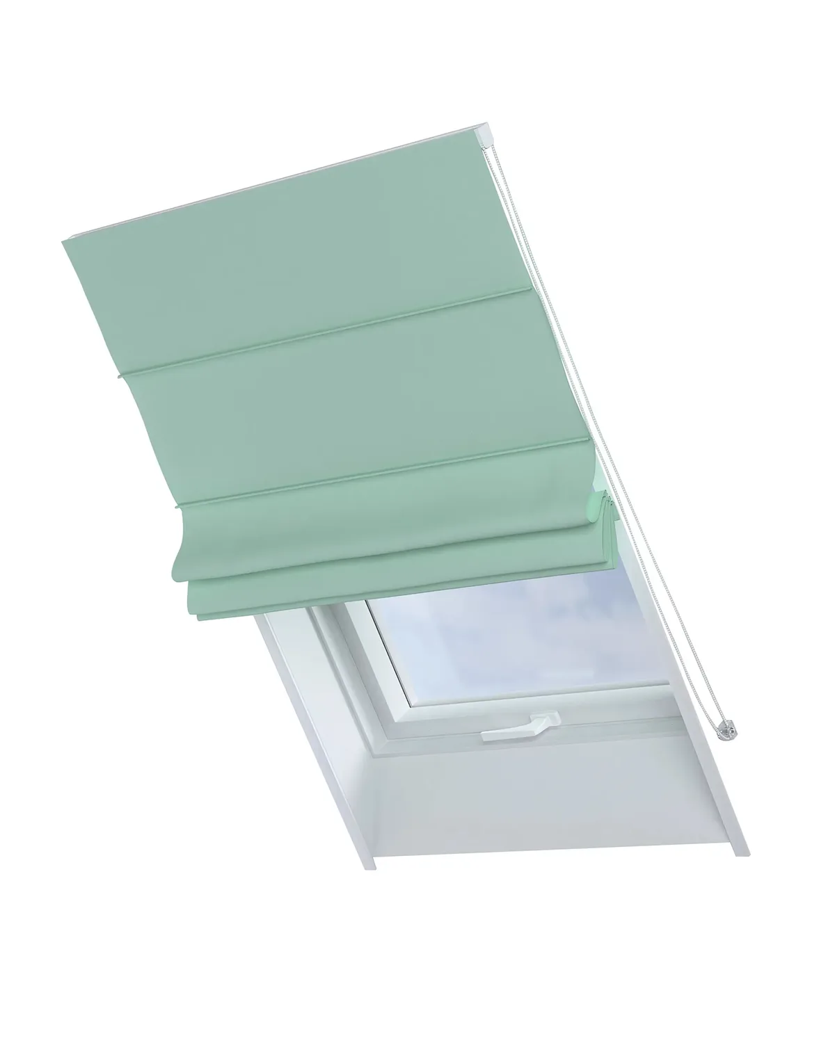 Dachfenster-Raffrollo Rimini Farbe grün de Dekoria – photo du produit