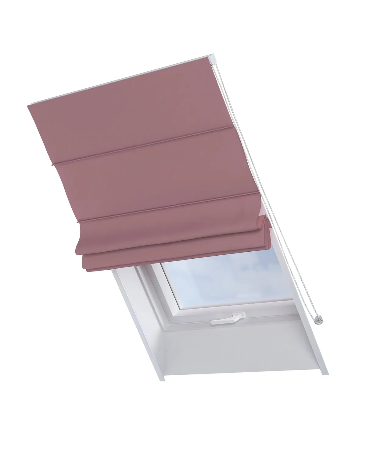 Dachfenster-Raffrollo Rimini Farbe rosa van Dekoria – productfoto