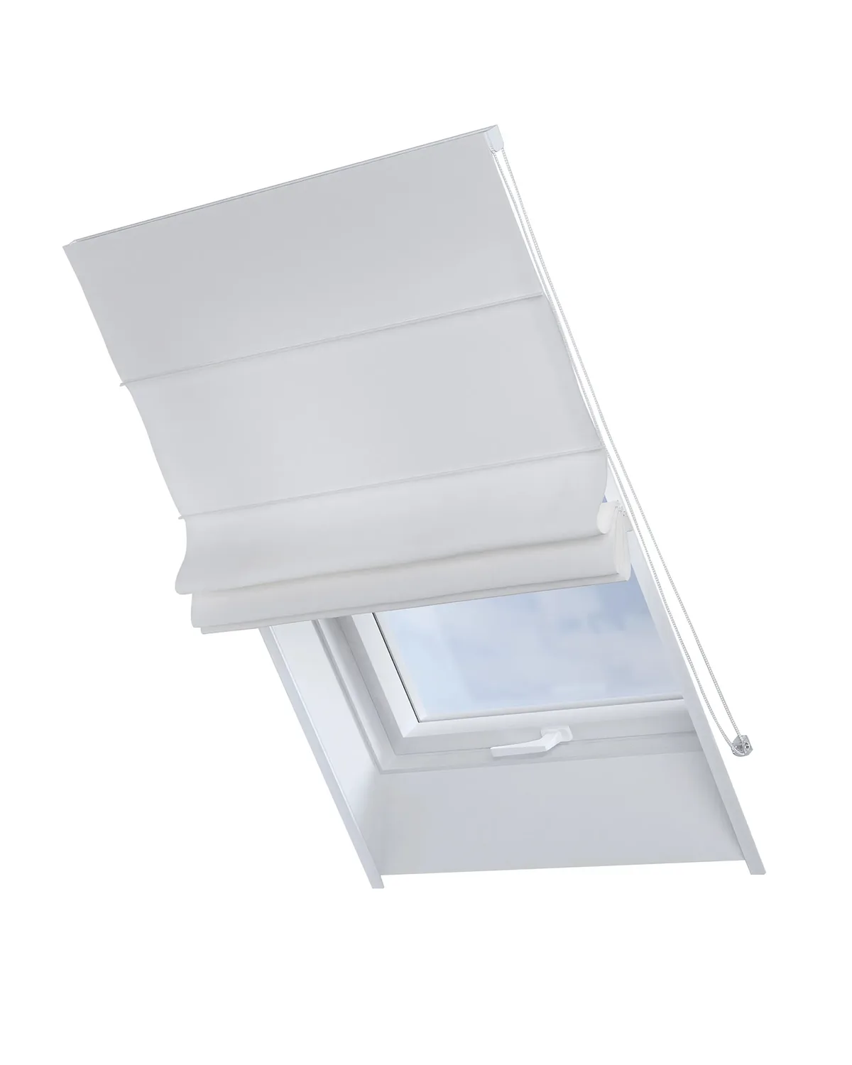 Dachfenster-Raffrollo Rimini Farbe weiß de Dekoria – photo du produit