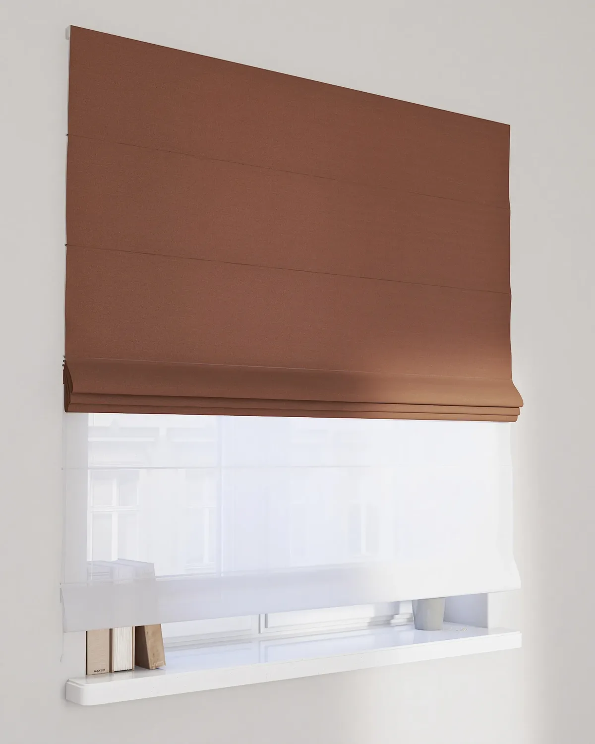 Doppelraffrollo Duo Farbe braun de Dekoria – photo du produit