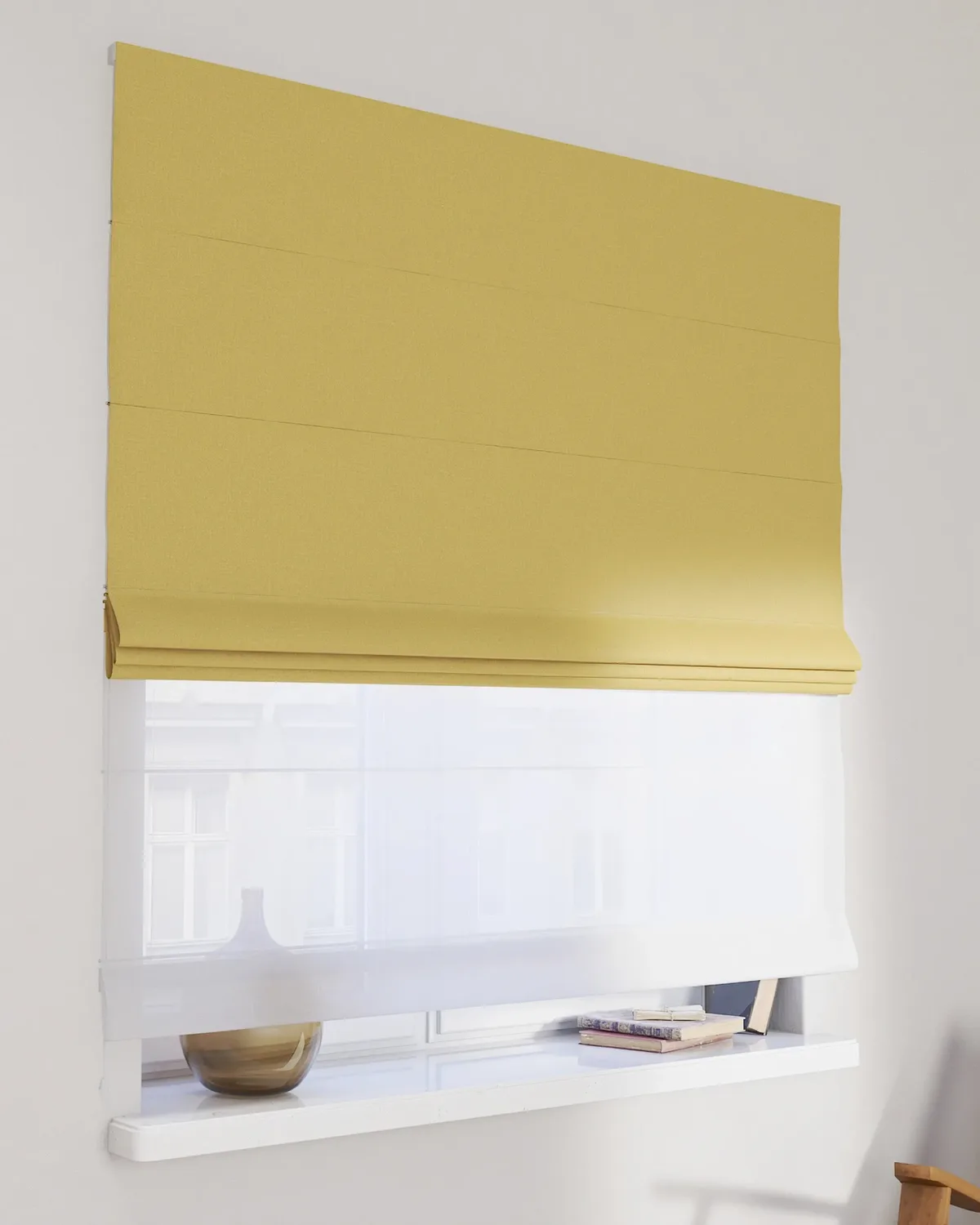 Doppelraffrollo Duo Farbe braun Stoff verdunkelnd de Dekoria – photo du produit