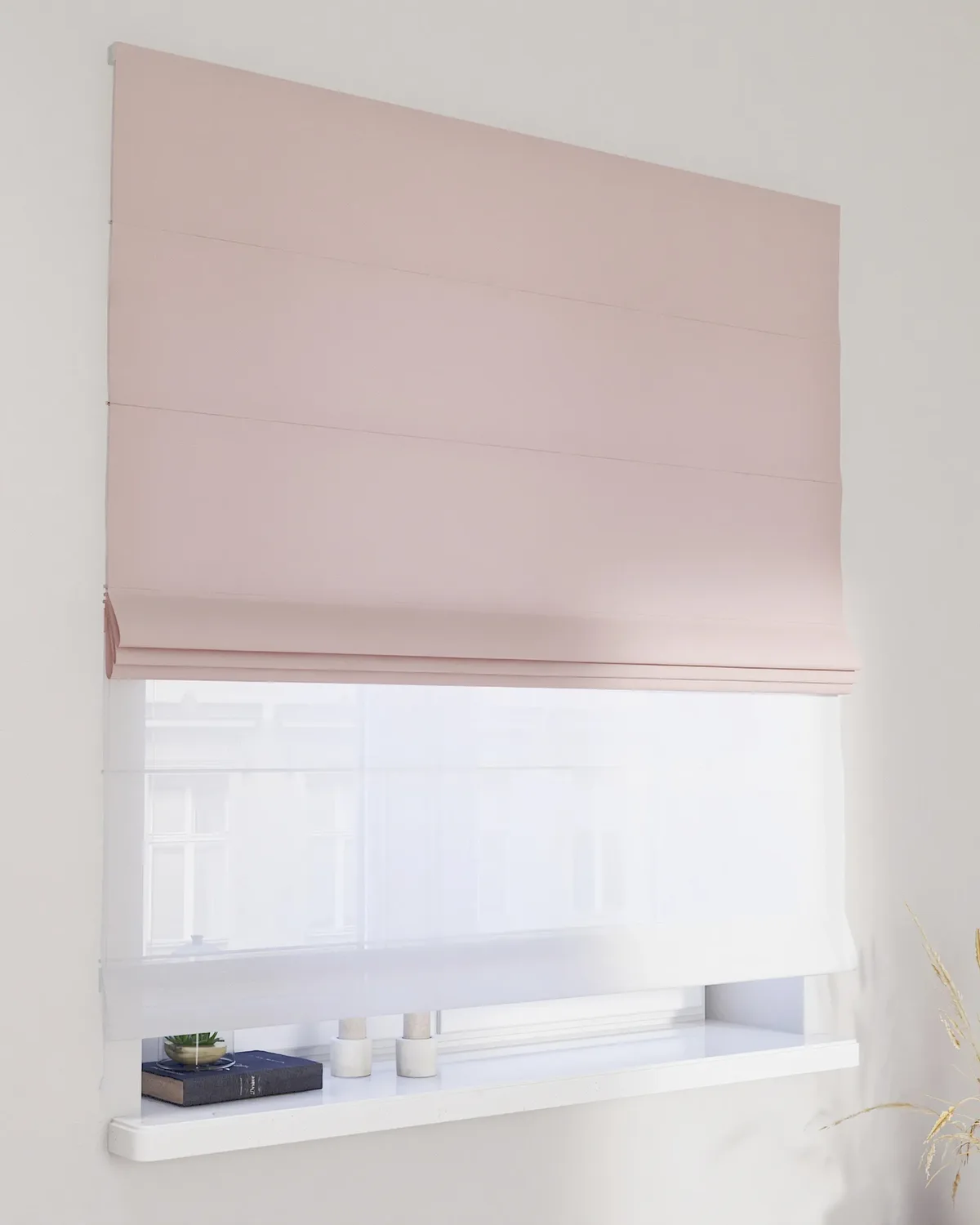 Doppelraffrollo Duo Farbe rosa by Dekoria – product photo