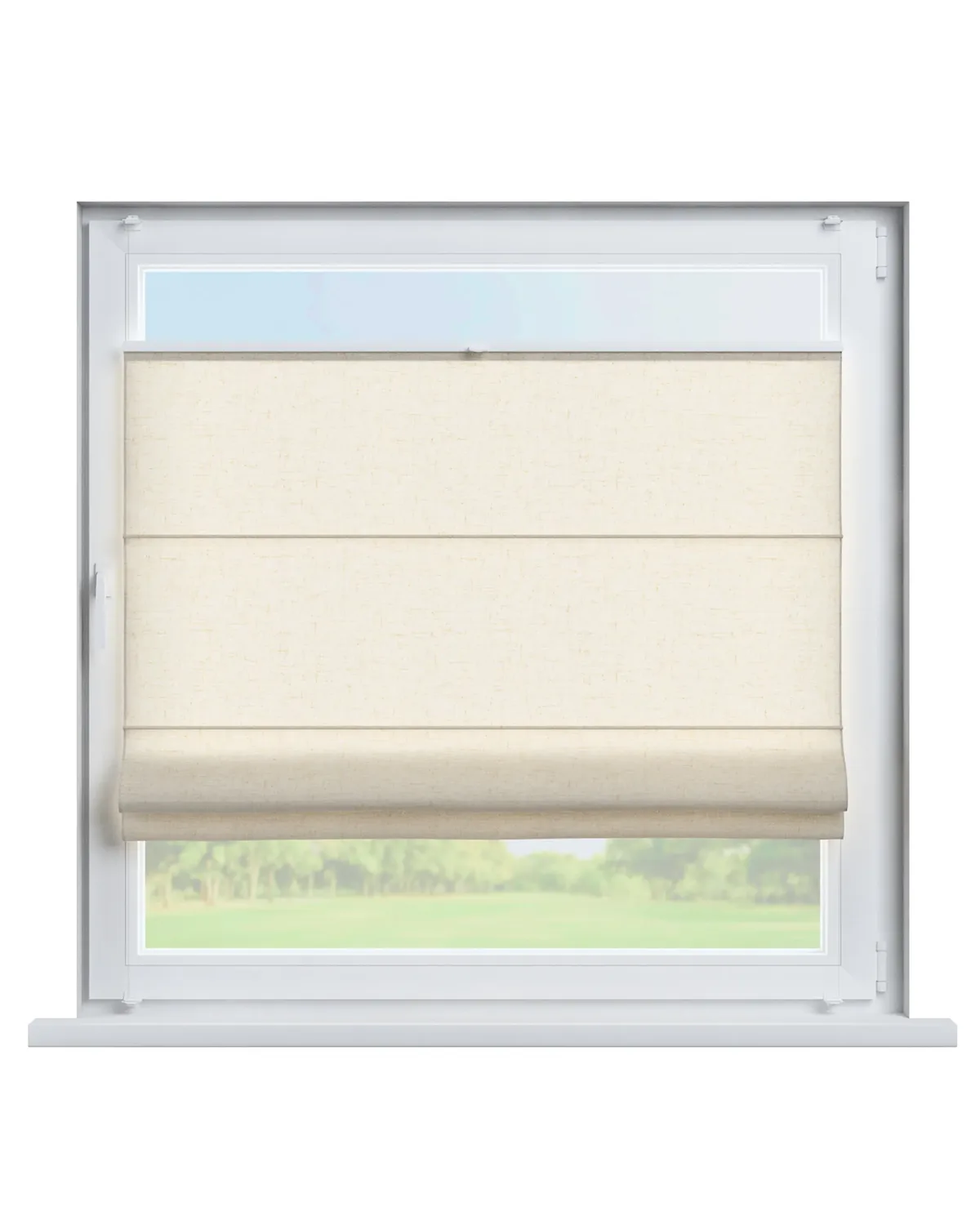 Flexibles Raffrollo Sizilien Farbe beige Stoff halbtransparent de Dekoria – photo du produit