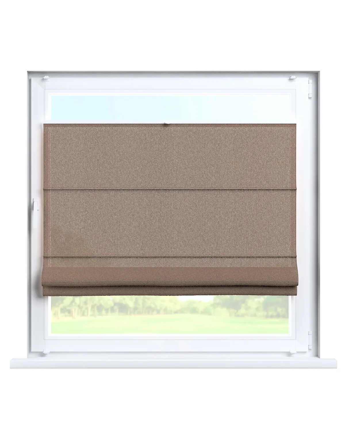 Flexibles Raffrollo Sizilien Farbe beige Stoff strukturiert de Dekoria – photo du produit