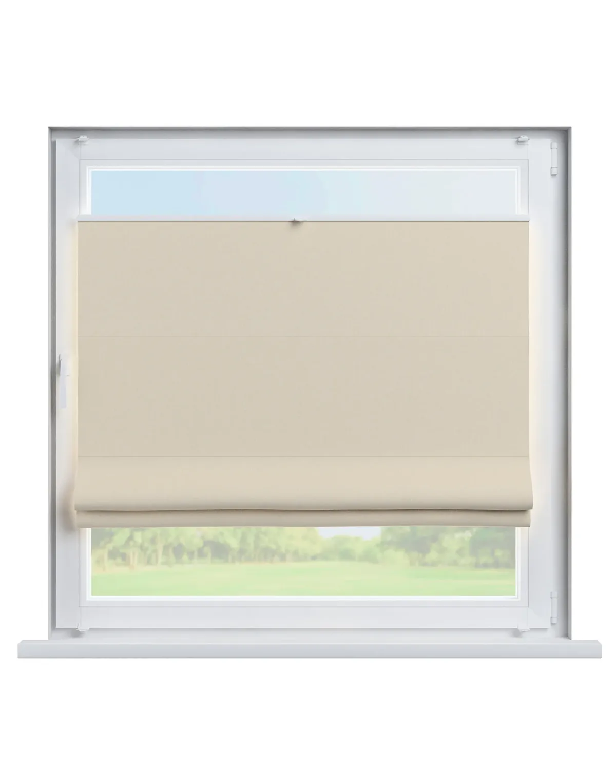 Flexibles Raffrollo Sizilien Farbe beige Stoff verdunkelnd de Dekoria – photo du produit