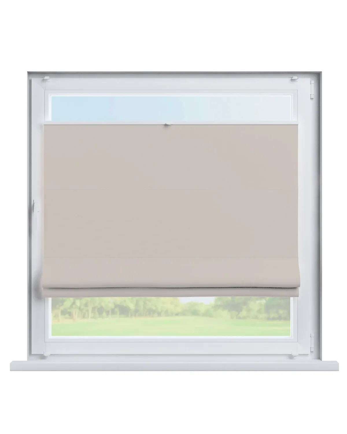 Flexibles Raffrollo Sizilien Farbe beige Stoff verdunkelnd by Dekoria – product photo
