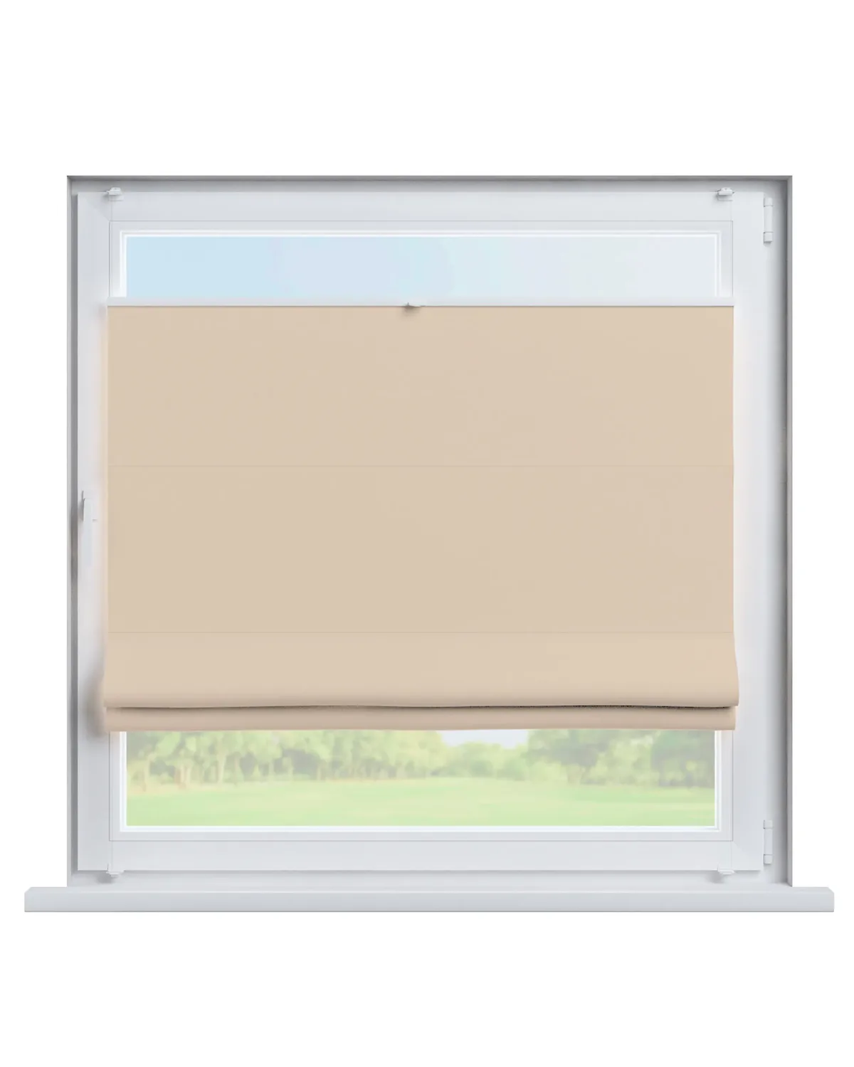 Flexibles Raffrollo Sizilien Farbe beige Stoff verdunkelnd de Dekoria – photo du produit