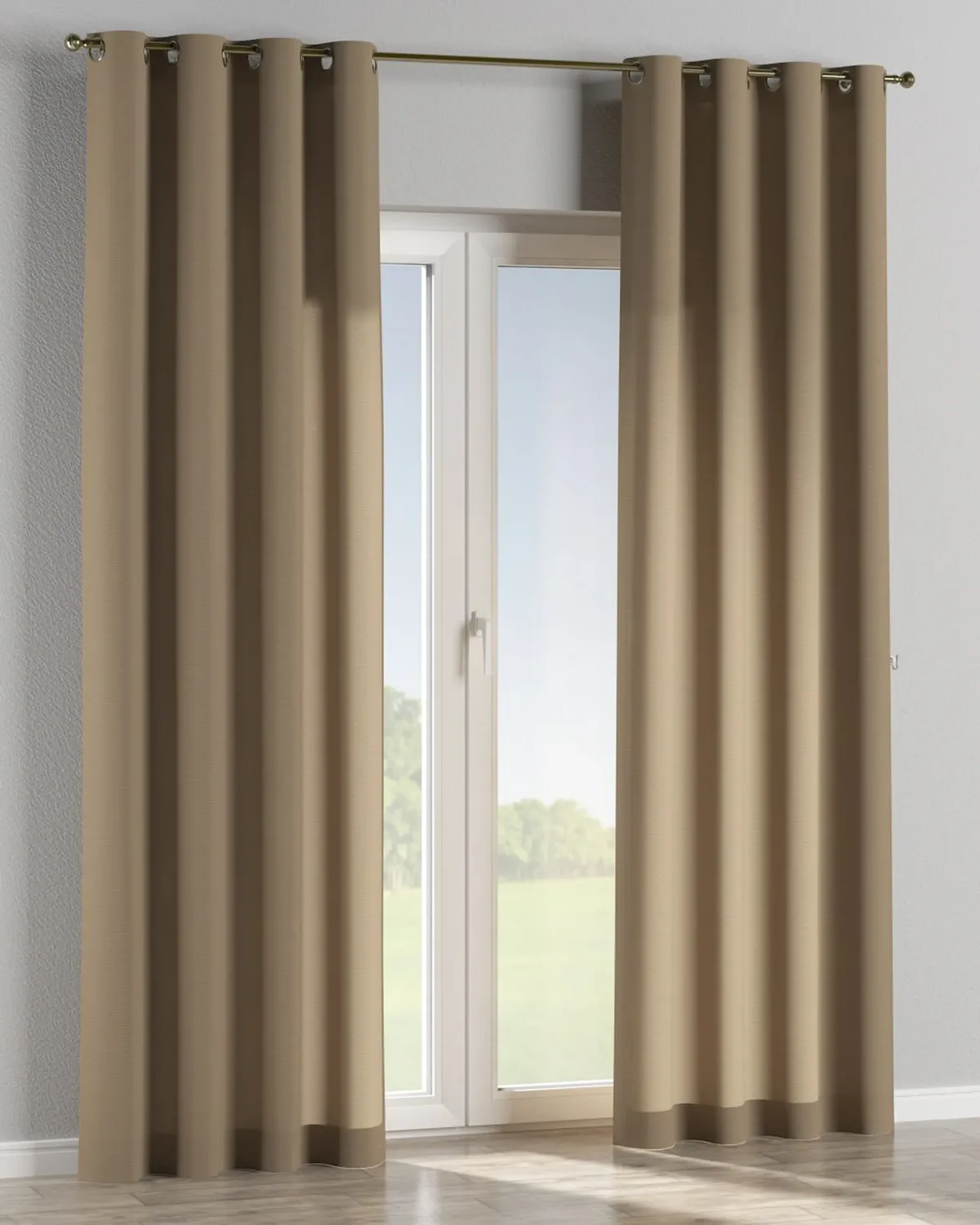 Ösenschal Farbe beige von Dekoria – Produktfoto