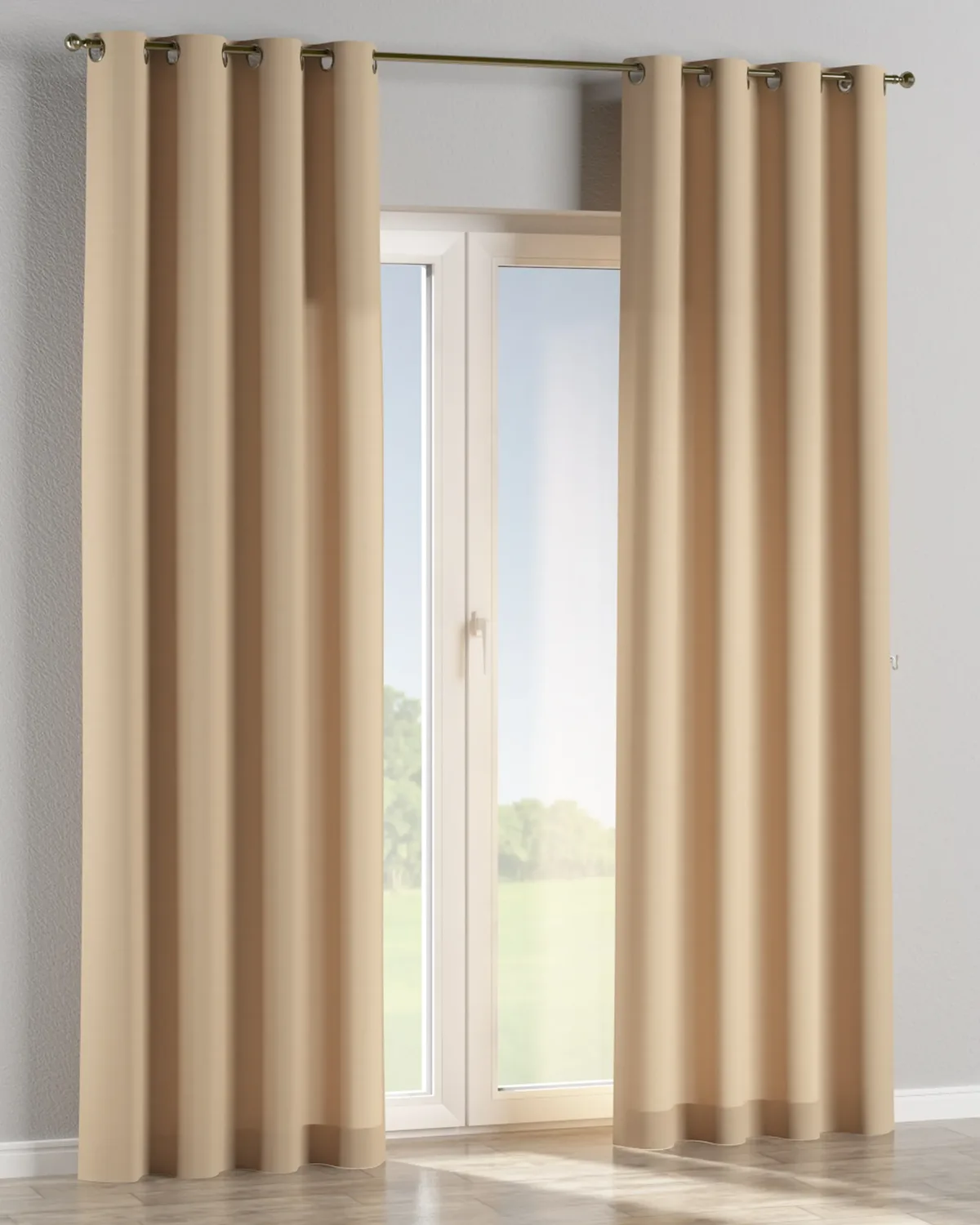Ösenschal Farbe beige fra Dekoria – produktbillede