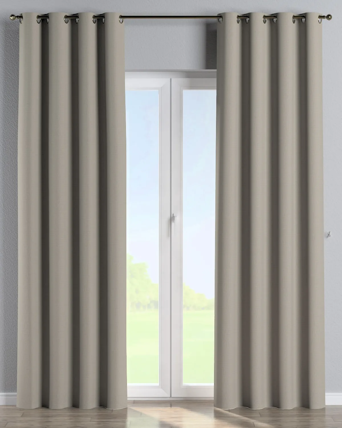 Ösenschal Farbe beige Stoff strukturiert, verdunkelnd de Dekoria – photo du produit