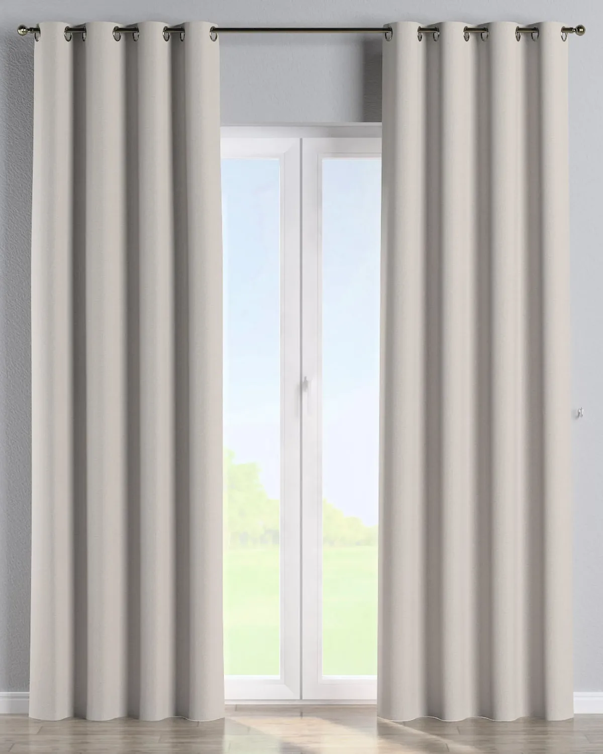 Ösenschal Farbe beige Stoff strukturiert, verdunkelnd de Dekoria – photo du produit