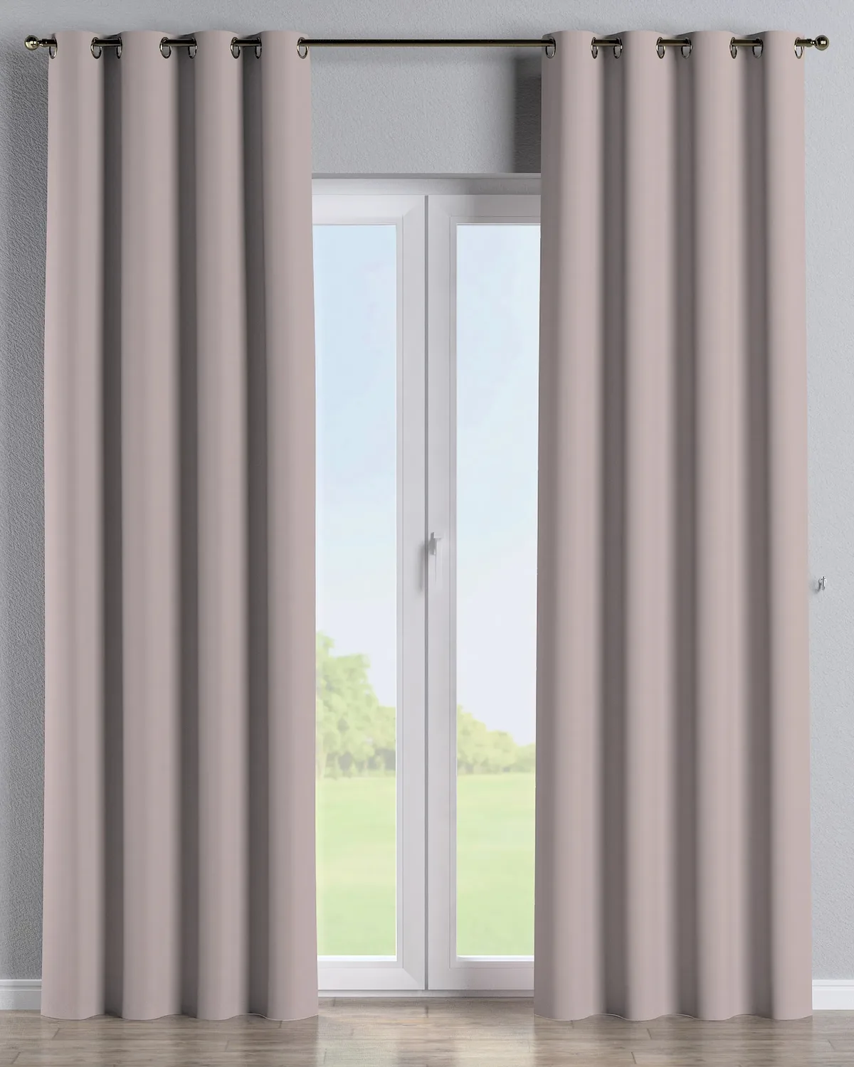 Ösenschal Farbe beige Stoff verdunkelnd de Dekoria – photo du produit