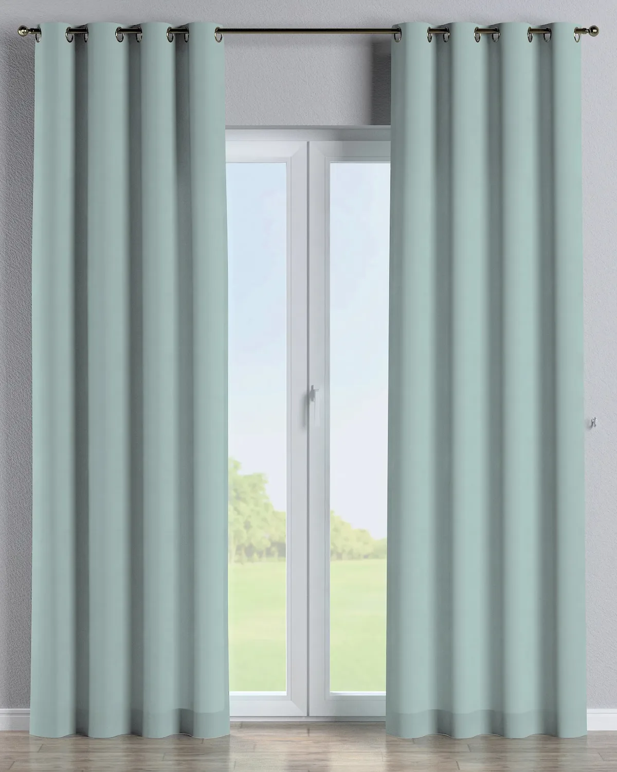 Ösenschal Farbe blau van Dekoria – productfoto