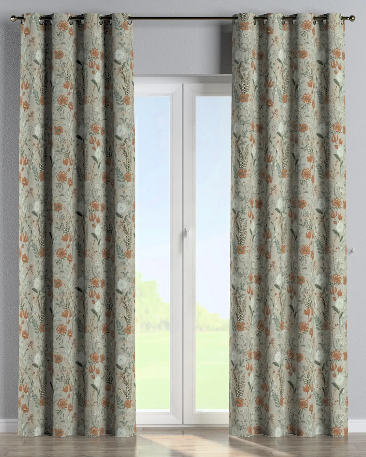 Ösenschal Farbe bunt Stoff gemustert by Dekoria – product photo
